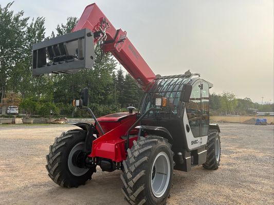 7m Piccolo Telemanipolatore SNSC 3 tonnellate Telescopic Reach Forklift Rosso