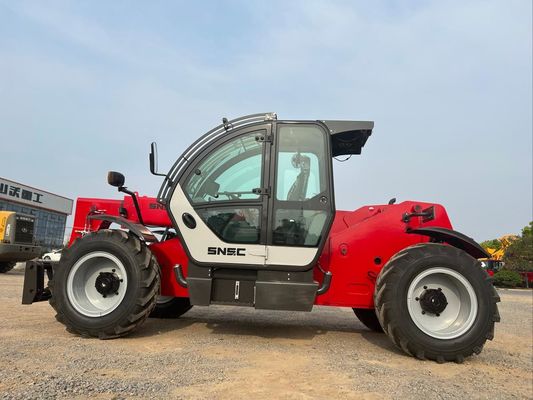 7m Piccolo Telemanipolatore SNSC 3 tonnellate Telescopic Reach Forklift Rosso
