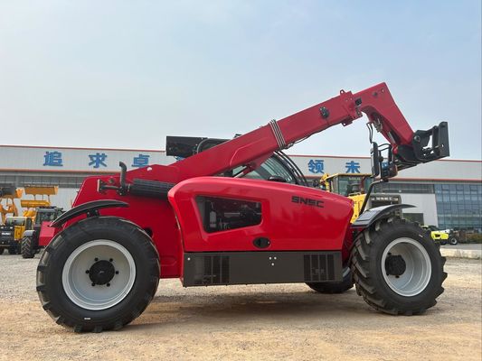 7m Piccolo Telemanipolatore SNSC 3 tonnellate Telescopic Reach Forklift Rosso