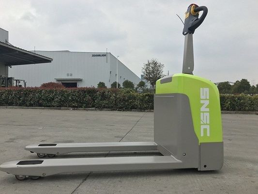 Lithium Battery Powered Pallet Jack 1,5 tonnellate Elettromobile per pallet verde