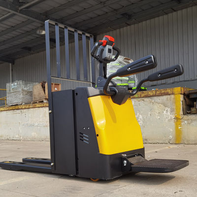 Negozi di abbigliamento Jack a pallet elettrico 600 mm Centro di carico Jack a pallet motorizzato