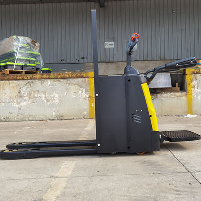 Negozi di abbigliamento Jack a pallet elettrico 600 mm Centro di carico Jack a pallet motorizzato
